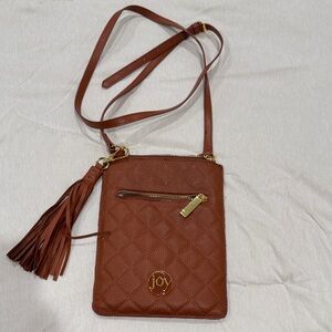 Brown Quilted Crossbody Bag